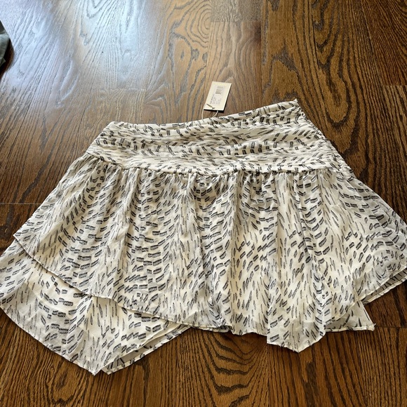 NEW $345 Ramy Brook Women's Textured Leopard Renly Mini Skirt silk size 10 - Picture 7 of 8